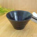 リネア１９cmラーメン丼黒曜【アウトレット込】ラーメン器おしゃれオシャレ食洗機対応キッチン用品食器業務用中華どんぶり