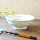 粉引刷毛目石目6.3寸ラーメン丼ラーメン器おしゃれオシャレ食洗機対応食器業務用中華どんぶり和風丼鉢丼物