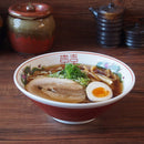 赤三ツ龍19.5cm屋台のラーメンどんぶり（10ケ入)（アウトレット込）飲食店様おすすめどんぶり丼ドンブリ丼ぶり麺鉢ラーメン鉢らーめん拉麺中華そばオシャレおしゃれ昔ながら懐かしいラーメン丼