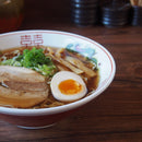 ラーメンどんぶり赤三ツ龍19.5cm屋台のラーメンどんぶり（アウトレット込み）【業務用】どんぶり丼ドンブリ丼ぶり麺鉢ラーメン鉢らーめん拉麺中華そばオシャレおしゃれ昔ながら懐かしいラーメン丼