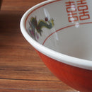 ラーメンどんぶり赤三ツ龍19.5cm屋台のラーメンどんぶり（アウトレット込み）【業務用】どんぶり丼ドンブリ丼ぶり麺鉢ラーメン鉢らーめん拉麺中華そばオシャレおしゃれ昔ながら懐かしいラーメン丼