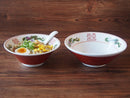 ラーメンどんぶり赤三ツ龍お子様用18cm屋台のラーメンどんぶり（アウトレット込み）【業務用】どんぶり丼ドンブリ丼ぶり麺鉢ラーメン鉢らーめん拉麺中華そばオシャレおしゃれ昔ながら懐かしいラーメン丼子供用