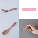 セラミックヨーグルトスプーンアースカラーセピアグレー/フォックスブラウン/ミスティピンク/ピジョンブルー/ミルキーホワイトヨーグルトスプーングレーブラウン茶ピンクブルー青水色ホワイト白ベージュナチュラルおしゃれかわいい日本製