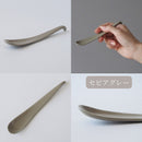 セラミックスリムスイーツスプーンアースカラーセピアグレー/フォックスブラウン/ミスティピンク/ピジョンブルー/ミルキーホワイトスイーツスプーングレーブラウン茶ピンクブルー青水色ホワイト白ベージュナチュラルおしゃれかわいい日本製