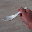 ロングチャーハンレンゲ（強化磁器）白業務用れんげラーメンオシャレおしゃれ磁器らーめん中華スープ安いおうち時間すくいやすい