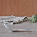 ロングチャーハンレンゲ（強化磁器）白業務用れんげラーメンオシャレおしゃれ磁器らーめん中華スープ安いおうち時間すくいやすい