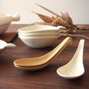 リゾットスプーンアースカラー3色レンゲれんげスープラーメンオシャレおしゃれホワイト白ベージュグレーブラウン茶ナチュラルおしゃれかわいい日本製陶器磁器薄い軽いすくいやすい