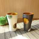 和ごころ泡立ちビアカップS白ビールタンブラー酒器酒カップおしゃれ和柄オシャレペア