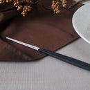 箸おしゃれ玄美角23cm銀シルバー持ちやすい18&minus;8ステンレス樹脂レストランオシャレ食洗機対応食器カトラリーかっこいいおうち時間