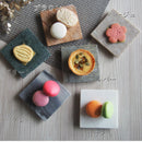 大理石10スクエアプレートグレー/シルバー/ブラウン/ベージュ/ホワイト/グリーン石天然石おしゃれオシャレスイーツケーキマカロン皿お皿食器正方形正角皿真四角四角高級レストランフレンチイタリアンコース料理ディナーランチ