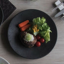 お皿プレート墨縅25cm皿洋食器中皿皿洋食レストランおしゃれオシャレ食洗機対応食器業務用イタリアンフレンチディナー和柄おうち時間