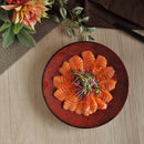 お皿茜縅23cmプレート赤赤い皿朱色茶色洋食器中皿皿洋食レストランおしゃれオシャレ食洗機対応食器業務用イタリアンフレンチディナー皿おうち時間お皿