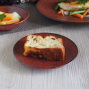 お皿茜縅15cmプレート赤赤い皿朱色茶色洋食器中皿皿洋食レストランおしゃれオシャレ食洗機対応食器業務用イタリアンフレンチディナー皿おうち時間お皿