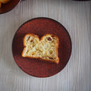 お皿茜縅15cmプレート赤赤い皿朱色茶色洋食器中皿皿洋食レストランおしゃれオシャレ食洗機対応食器業務用イタリアンフレンチディナー皿おうち時間お皿