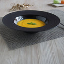 【今だけポイント10倍】クリスマスお皿食器おしゃれナイトストリーム24cmディープスープボール黒い食器おうち時間かぼちゃスープスープ皿スープクモの巣くもの巣