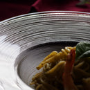 お皿イマージュガラスライン22.8cmフラットスープパスタパスタ皿スープ皿硝子がらす食器ガラス食器涼しげな食器ひんやりすずしげ夏清涼おしゃれオシャレカフェおうちカフェおうち時間