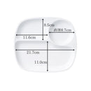 仕切りランチプレート軽量強化磁器23cm3つ仕切り角丸ランチプレート白ホワイト食器皿お皿ランチプレートワンプレートお子様ランチ仕切り皿朝食昼食おうち時間