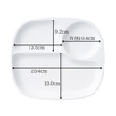仕切りランチプレート軽量強化磁器27cm3つ仕切り角丸ランチプレートＬサイズ白ホワイト食器皿お皿ワンプレートお子様ランチお昼ご飯仕切り皿昼食モーニング朝食おうち時間