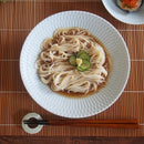 和食器深皿21cmさざなみ白/青白/ブルーグレー食器煮魚そうめん涼しげ爽やかおしゃれオシャレかわいい美濃焼