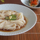 和食器深皿21cmさざなみ白/青白/ブルーグレー食器煮魚そうめん涼しげ爽やかおしゃれオシャレかわいい美濃焼