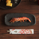 長皿塗壁炭火黒29cm付出皿刺身皿卵焼きだし巻きだし巻き卵和食器黒質感前菜寿司皿お皿食器長い日本製美濃焼