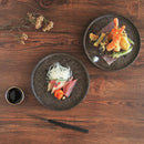 煌惑?kouwa?21cm切立プレートゴールドブロンズキラキラ丸皿丸切立皿切立刺身盛り皿食器業務用インスタ映え和食割烹レストランイタリアンフレンチ日本製