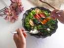 煌惑?kouwa?花型24cmボウルゴールドブロンズキラキラ深ボウル盛り鉢花フラワー食器業務用インスタ映えレストランイタリアンフレンチ日本製