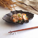 煌惑?kouwa?リーフ24cmディーププレートゴールドブロンズキラキラプレート深皿盛り皿食器業務用インスタ映えレストランイタリアンフレンチ日本製