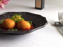 煌惑?kouwa?十二角22cmプレートゴールドブロンズキラキラ盛り皿食器業務用インスタ映えレストランイタリアンフレンチ日本製