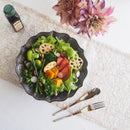 煌惑?kouwa?花型24cmボウルゴールドブロンズキラキラ深ボウル盛り鉢花フラワー食器業務用インスタ映えレストランイタリアンフレンチ日本製