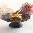 煌惑?kouwa?16cm花型高台プレートゴールドブロンズキラキラ高台プレート皿花フラワー食器業務用インスタ映えレストラン日本製