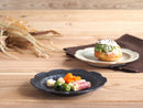 煌惑?kouwa?花型17cmプレートお皿おしゃれ食器花フラワーゴールドブロンズキラキラ食器業務用インスタ映えレストランイタリアンフレンチ丸ケーキスイーツ日本製