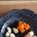 煌惑?kouwa?花型17cmプレートお皿おしゃれ食器花フラワーゴールドブロンズキラキラ食器業務用インスタ映えレストランイタリアンフレンチ丸ケーキスイーツ日本製