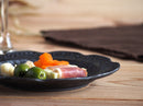 煌惑?kouwa?花型17cmプレートお皿おしゃれ食器花フラワーゴールドブロンズキラキラ食器業務用インスタ映えレストランイタリアンフレンチ丸ケーキスイーツ日本製
