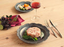 煌惑?kouwa?花型23cmプレートお皿おしゃれ食器花フラワーゴールドブロンズキラキラ食器業務用インスタ映えレストランイタリアンフレンチ丸ディナー皿ディナープレートメインディッシュ日本製