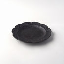 煌惑?kouwa?花型17cmプレートお皿おしゃれ食器花フラワーゴールドブロンズキラキラ食器業務用インスタ映えレストランイタリアンフレンチ丸ケーキスイーツ日本製
