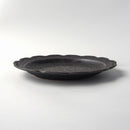 煌惑?kouwa?花型23cmプレートお皿おしゃれ食器花フラワーゴールドブロンズキラキラ食器業務用インスタ映えレストランイタリアンフレンチ丸ディナー皿ディナープレートメインディッシュ日本製