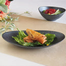 Zelezoジェラゾ23cmオーバルディッシュオーバル楕円皿楕円皿長皿ブラックシルバー高級感おしゃれかっこいいエレガント輝くラメキラキラカフェレストラン食洗機対応キッチン用品食器業務用