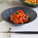 Zelezoジェラゾレリーフ20cmディープディッシュ皿深皿鉢深鉢ブラックシルバー高級感おしゃれかっこいいエレガント輝くラメキラキラカフェレストラン食洗機対応キッチン用品食器業務用