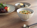 ホワイトパールしのぎ11.5cm飯碗お茶碗おちゃわんご飯茶碗ご飯ごはんしのぎ模様ホワイト白おしゃれシンプルモダンカジュアル食洗機対応持ちやすい家族和食器ちゃわん日本製