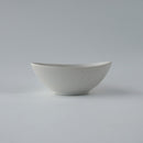 Albaアルバ13cmオーバルボウルオーバルボウル鉢小鉢深鉢ホワイト白高級感おしゃれかっこいいエレガント輝くカフェレストラン食洗機対応キッチン用品食器業務用