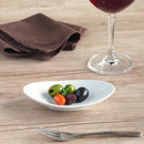 Albaアルバ13cmオーバルディッシュオーバル楕円皿楕円皿小皿ホワイト白高級感おしゃれかっこいいエレガント輝くカフェレストラン食洗機対応キッチン用品食器業務用