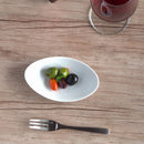 Albaアルバ13cmオーバルディッシュオーバル楕円皿楕円皿小皿ホワイト白高級感おしゃれかっこいいエレガント輝くカフェレストラン食洗機対応キッチン用品食器業務用