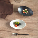 Albaアルバ13cmオーバルディッシュオーバル楕円皿楕円皿小皿ホワイト白高級感おしゃれかっこいいエレガント輝くカフェレストラン食洗機対応キッチン用品食器業務用