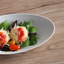 Albaアルバ23cmオーバルディッシュオーバル楕円皿楕円皿長皿ホワイト白高級感おしゃれかっこいいエレガント輝くカフェレストラン食洗機対応キッチン用品食器業務用