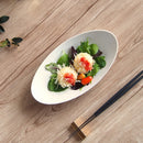 Albaアルバ23cmオーバルディッシュオーバル楕円皿楕円皿長皿ホワイト白高級感おしゃれかっこいいエレガント輝くカフェレストラン食洗機対応キッチン用品食器業務用