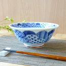 うすかる麺鉢「藍凛堂」福福/間取藍花/祥瑞ラーメン器おしゃれオシャレ食洗機対応食器業務用中華うどん麺類丼どんぶりうどん軽い薄い