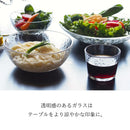 ガラスグラシュー17cmボウルボールそうめん素麺サラダサラダボウル麺皿めん皿ガラス麺皿ガラス食器ガラスのお皿涼しげ