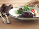 ナチュレ24.5cmプレート丸皿ディナー皿皿ブラウン茶色茶洋食和食ナチュラルシンプル可愛いかわいい食器業務用インスタ映え日本製