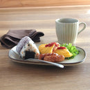 ナチュレ24cmモーニングプレート角皿四角皿焼物皿四角長方形皿ブラウン茶色茶洋食和食ナチュラルシンプル可愛いかわいい食器業務用インスタ映え日本製